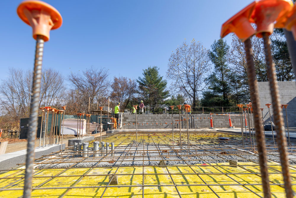 Construction at the new Heritage Village Drinking Water Treatment Facility.