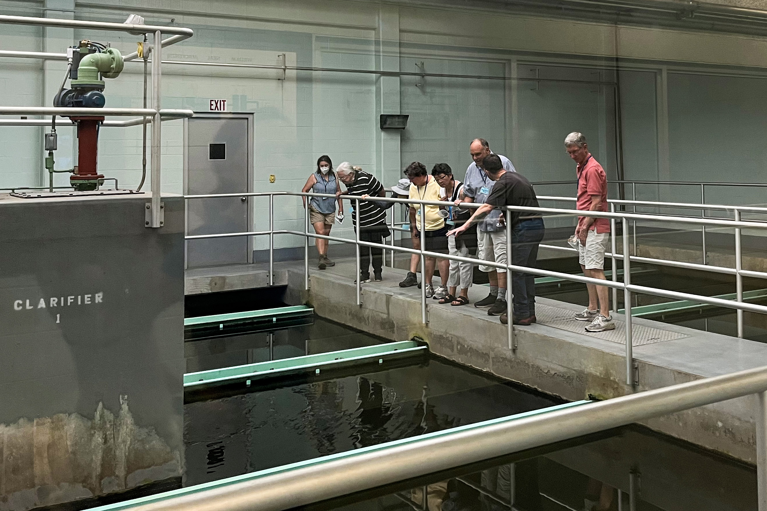 Photo of a group touring Mackenzie Treatment Facility